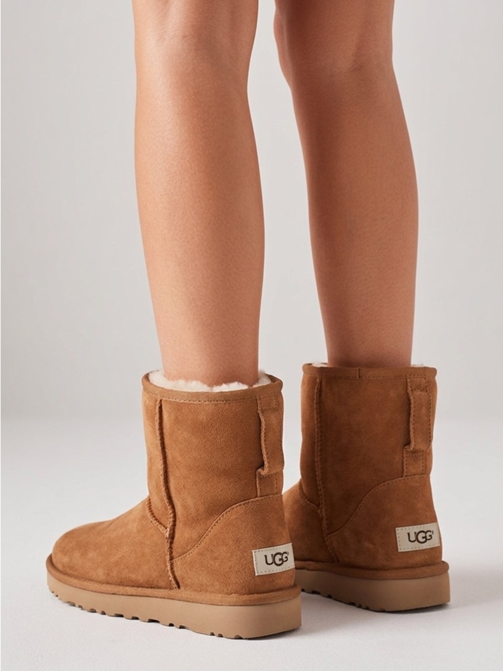 UGG Short Classic Boot in Chestnut Suede
